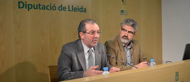 El president de la Diputació Joan Reñé va presentar el pressupost.