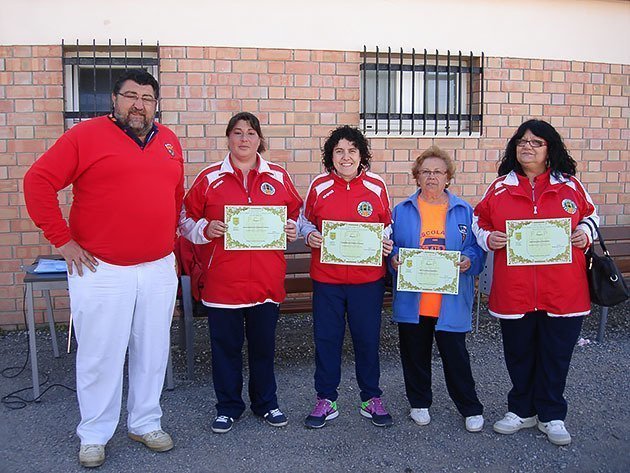 les guanyadores provincials del Club petanca Torregrossa.