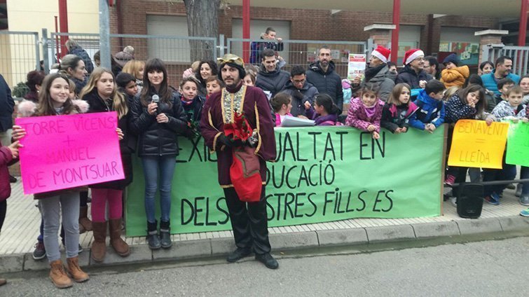 Manifestació Escola Sant Joan de Benavent de Segrià 1