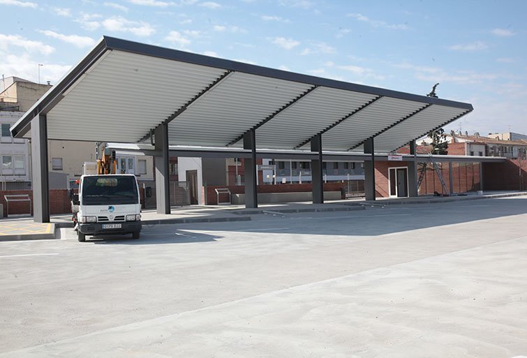Imatge de la nova estació d'autobusos Mollerussa 1