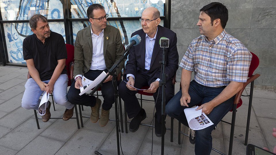 Manel Roure, Poldo Segarra i Josep Miquel Varea, presentenprogramació del cicle Amics del Bisbe Reig