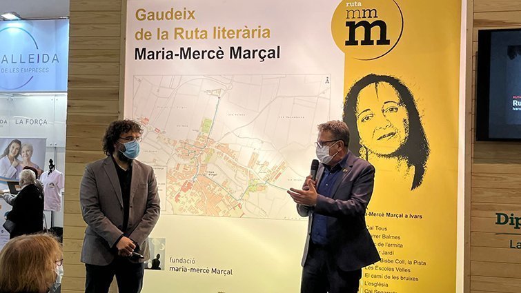 Joan Talarn i Joan Carles Sánchez presenten la Ruta Literària Maria-Mercè Marçal ©Diputació