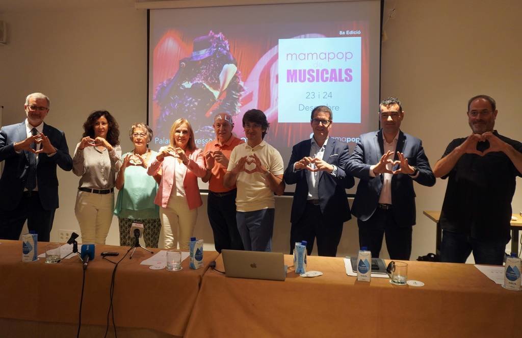 Presentació del 8è Mamapop, que enguany es dedicarà als Musicals, amb la programació de quatre concerts, un d'ells matinal, pels volts de Nadal - Foto: Ajuntament de Lleida