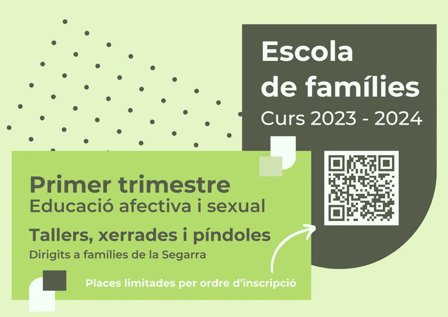 Cartell del primer trimestre, que gira al voltant de l'educació afectiva i sexual dels joves - Imatge: Ajuntament de Guissona