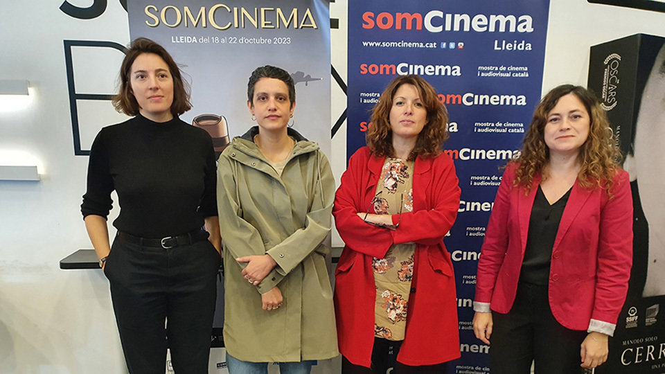 D'esquerra a dreta, les directores Alba Cros, Marta Romero, Núria Abad i Marta Hierro - Foto: Ajuntament de Lleida