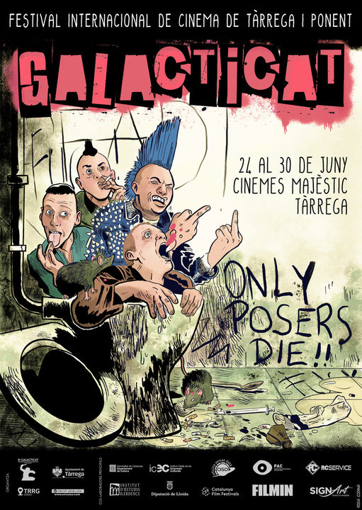 Cartell de l'11a edició del Galacticat, obra de l'artista Rosa Codina - Foto: Cedida per Galacticat