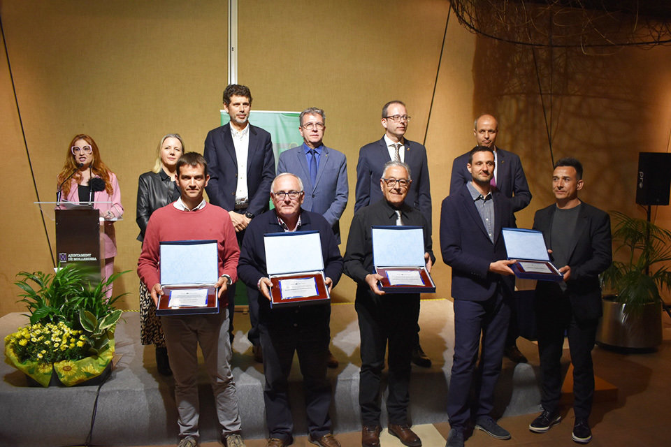 Foto de grup dels guanyadors del Premi de la Maquinària