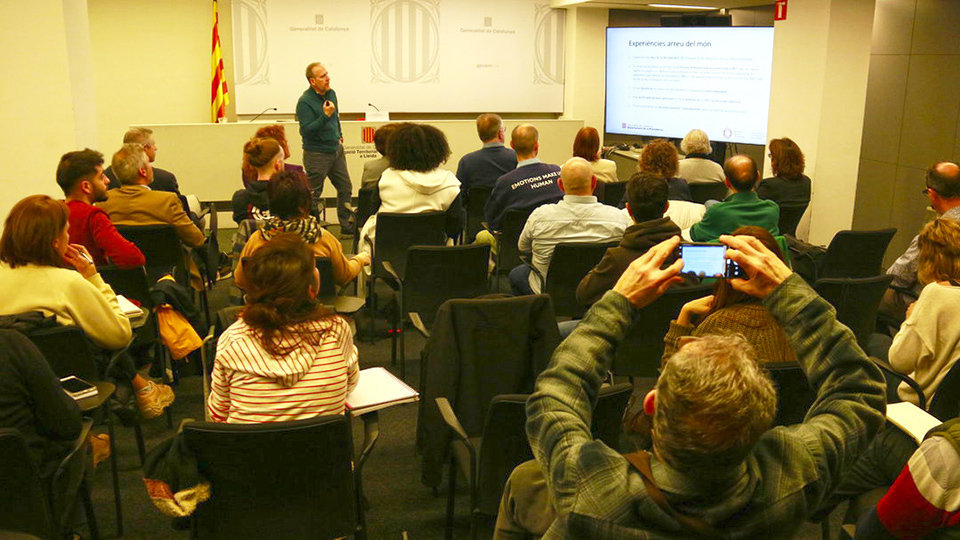 Presentació del Pla pilot de la Renda Bàsica Universal a la delegació del Govern a Lleida - Foto: Anna Berga (ACN)