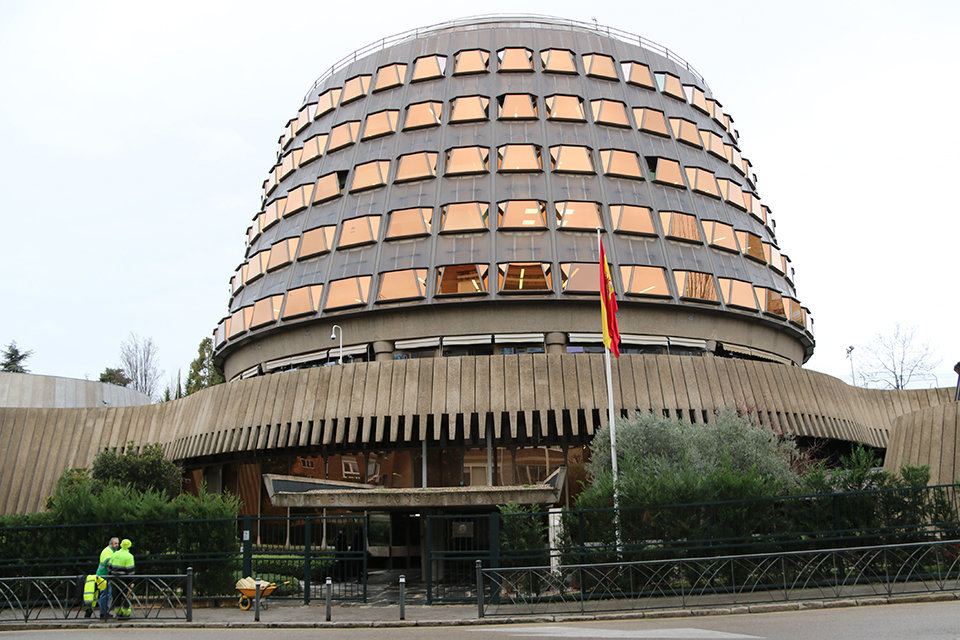 Imatge de l'edifici del Tribunal Constitucional (TC) a Madrid - Foto: Miquel Vera (ACN)
