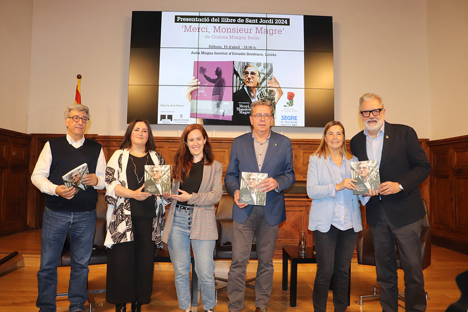 L'acte de presentació del llibre ‘Merci, Monsieur Magre’ de Cristina Mongay a l'Institut d'Estudis Ilerdencs - Foto: Diputació de Lleida