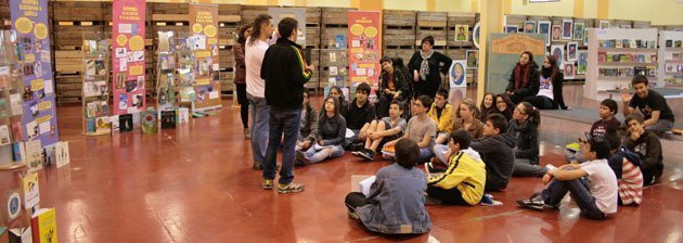 Les escolars que visitaven el Saló en el darrer dia