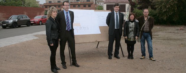 Imatge de la presentació sobre els terrenys que ocuparà la nova escola.