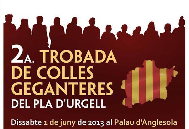 Cartell de la segona Trobada de Colles Geganteres del Pla d'Urgell