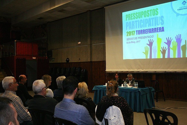 Acte de presentació del pressupost a Torrefarera Acte de presentació del pressupost a Torrefarera