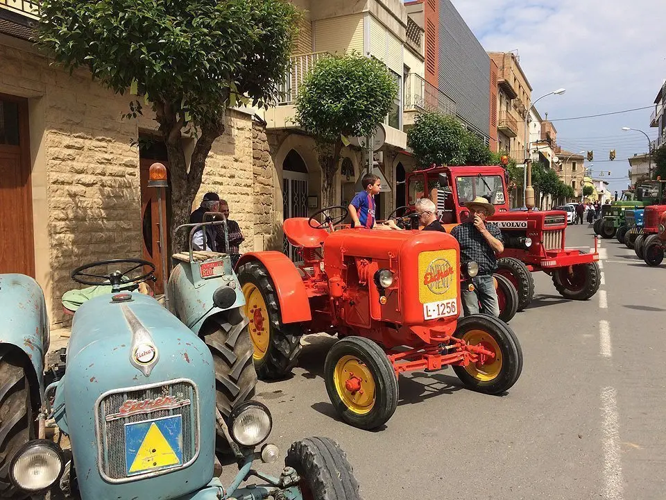 Mostra de tractors clàssics i històrics en la Fira de la Camamilla de Linyola (3)