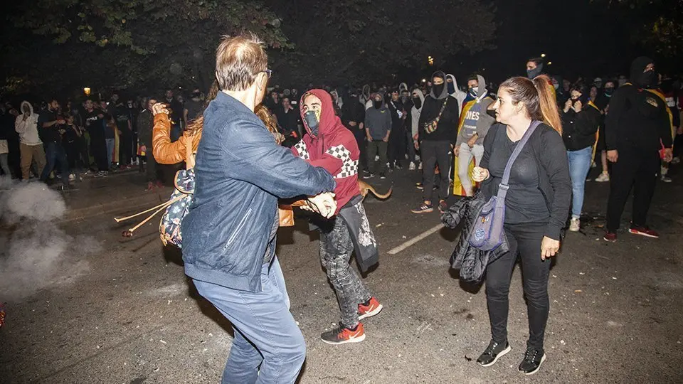 Aldarulls en la vaga del 18 d'octubre (3)