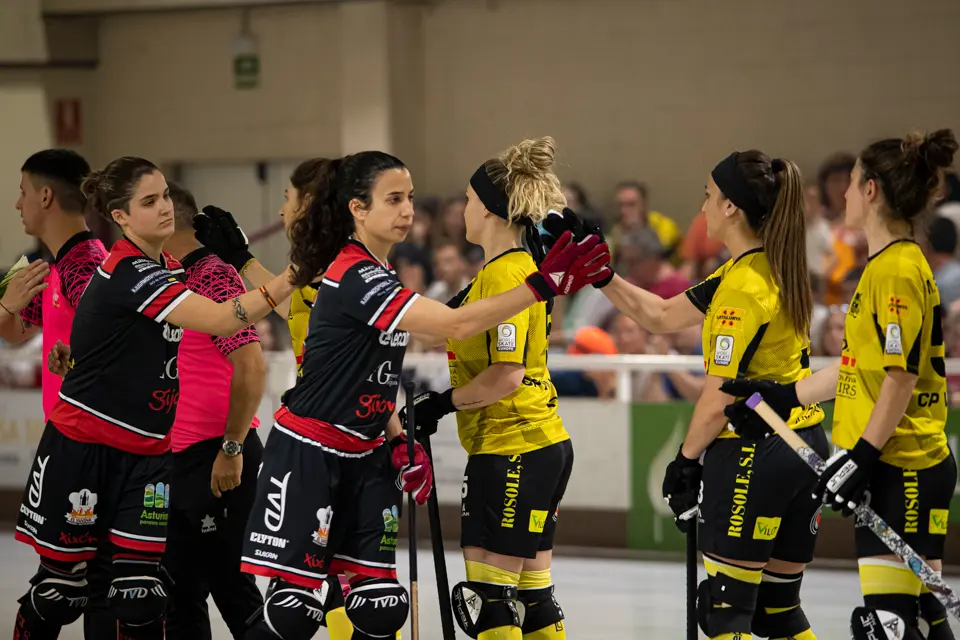 El Club Patí Vila-sana es fa amb el segon lloc de la lliga regular amb el triomf 4-2 contra el Telecable H.C. a l'OK Lliga - Foto: © Jordi Vinuesa