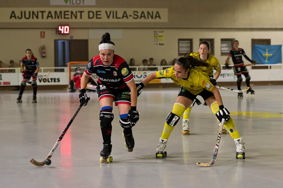 El Club Patí Vila-sana es fa amb el segon lloc de la lliga regular amb el triomf 4-2 contra el Telecable H.C. a l'OK Lliga - Foto: © Jordi Vinuesa
