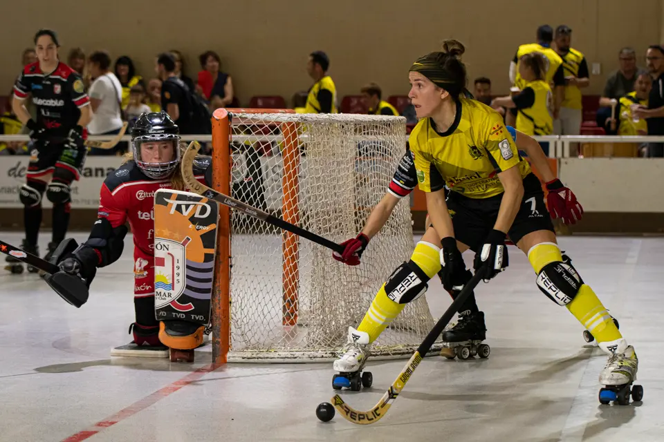 El Club Patí Vila-sana es fa amb el segon lloc de la lliga regular amb el triomf 4-2 contra el Telecable H.C. a l'OK Lliga - Foto: © Jordi Vinuesa