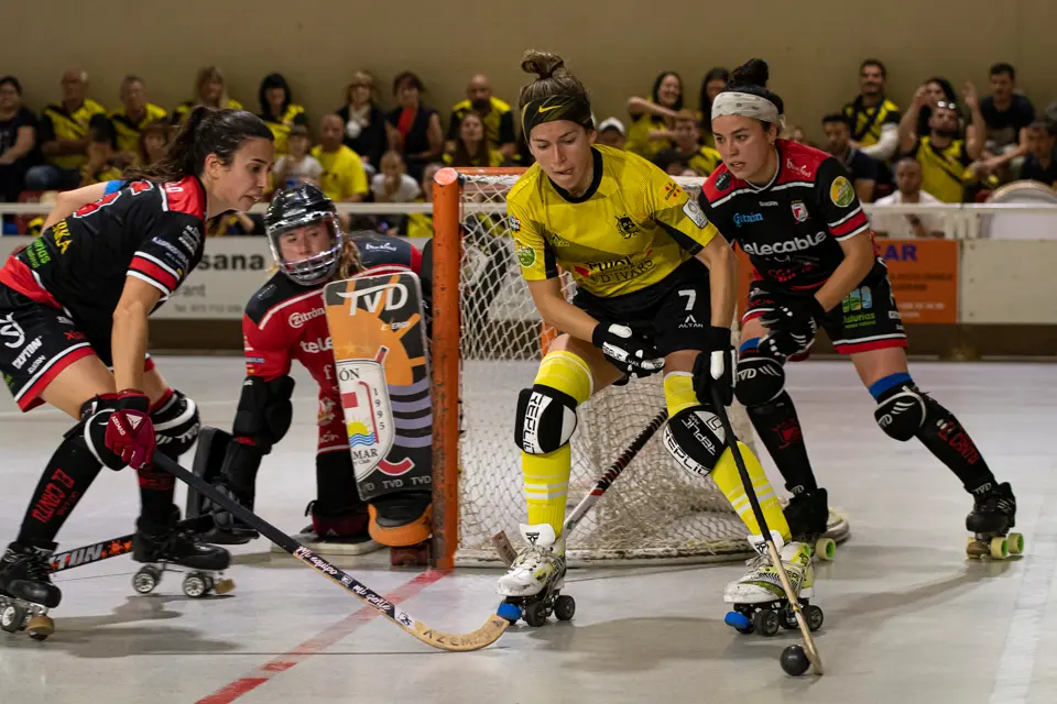 El Club Patí Vila-sana es fa amb el segon lloc de la lliga regular amb el triomf 4-2 contra el Telecable H.C. a l'OK Lliga - Foto: © Jordi Vinuesa