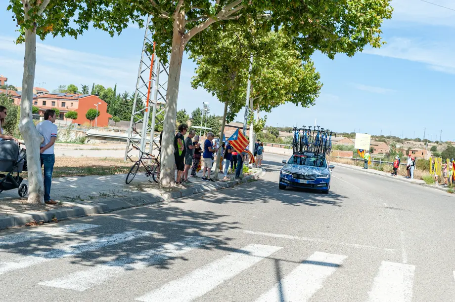 La quarta etapa de La Vuelta al seu pas per Tàrrega - Foto: Jordi Vinuesa
