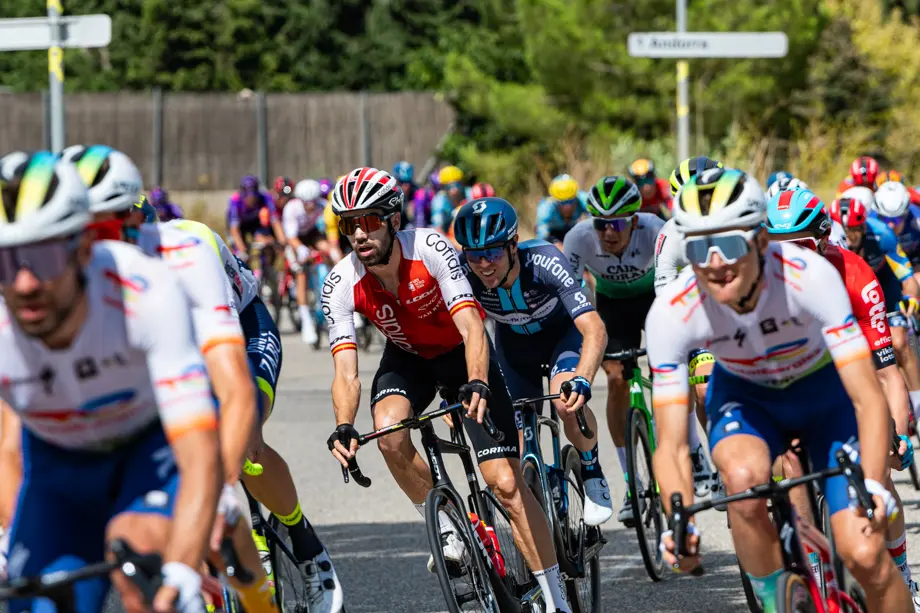 La quarta etapa de La Vuelta al seu pas per Tàrrega - Foto: Jordi Vinuesa