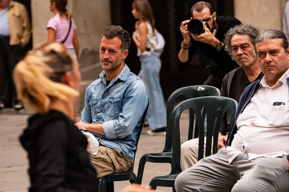 La coreògrafa, ballarina i pedagoga Laia Santanach presenta 'Ballant Ballàvem' durant el Festival Internacional de Microdansa Itinerant '15m2' celebrat a Guissona - Foto: Jordi Vinuesa