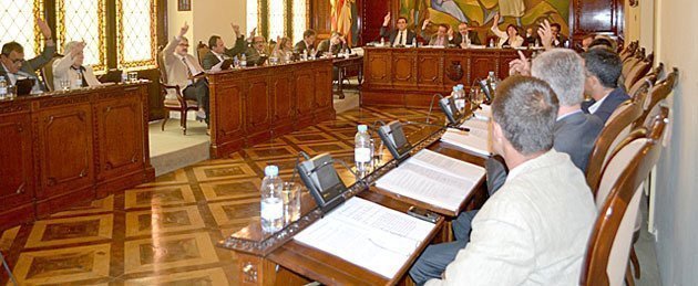 Imatge de la sessió plenària de la Diputació de Lleida.