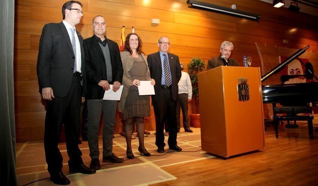 Acte de lliurament del premi de Novel·la Breu Ciutat de Mollerussa del 2011.