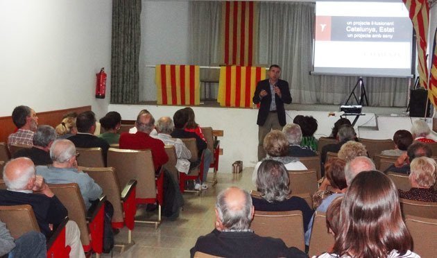 Acte informatiu de l&#39;Assemblea Nacional Catalana a Vilanova de Bellpuig.                                