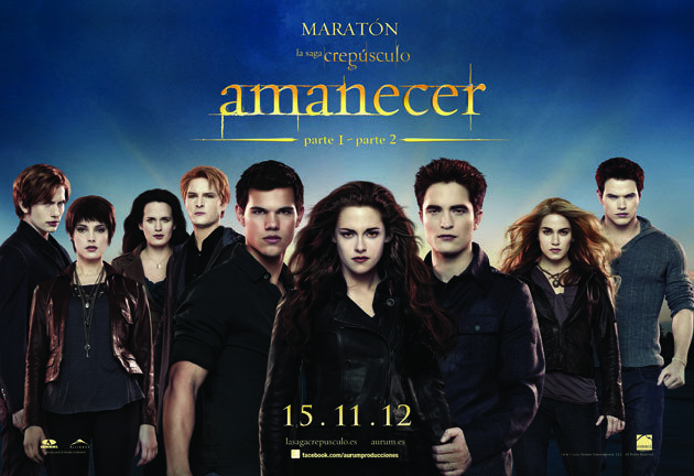 Els protagonistes de la saga Amanecer, basada en les novel·les de Stephenie Meye.