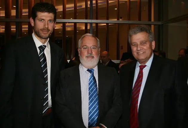 Francesc i Xavier Argilés amb el ministre Arias Cañete.