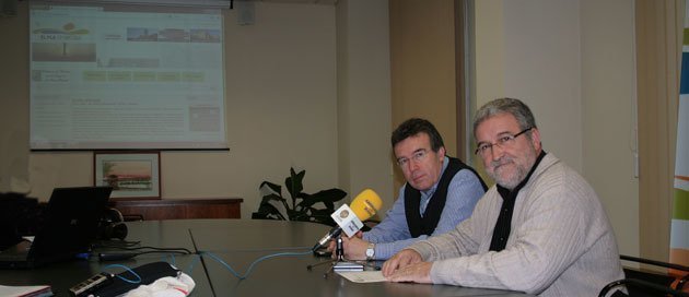 El president Francesc Fabregat i el conseller de Turisme Jordi Pérez.