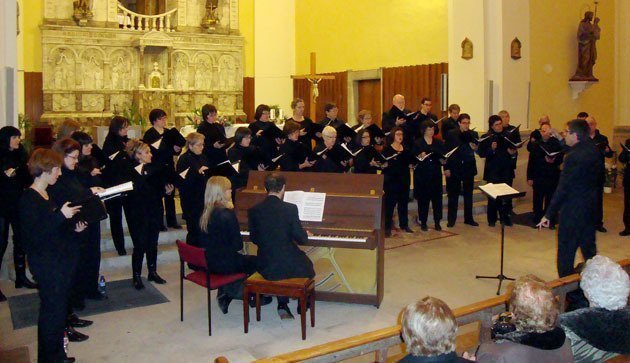El concert va tenir lloc a l&#39;església parroquial de Bellvís.                               