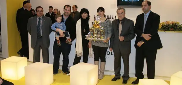 Enric Mir, Jordi Ribalta i Regina Santamaria en la cloenda de la Fira.