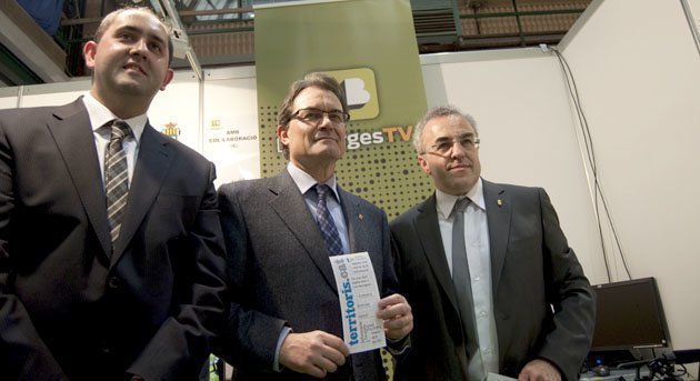 El president Mas va visitar l&#39;estan de Les Borges TV i garrigues.territoris.cat