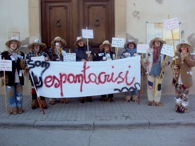 Una de les colles que van participar en la Rua a Bellvís