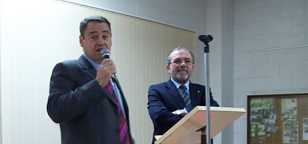 L&#39;alcalde Jaume Setó i el president de la Diputació Joan Reñé.