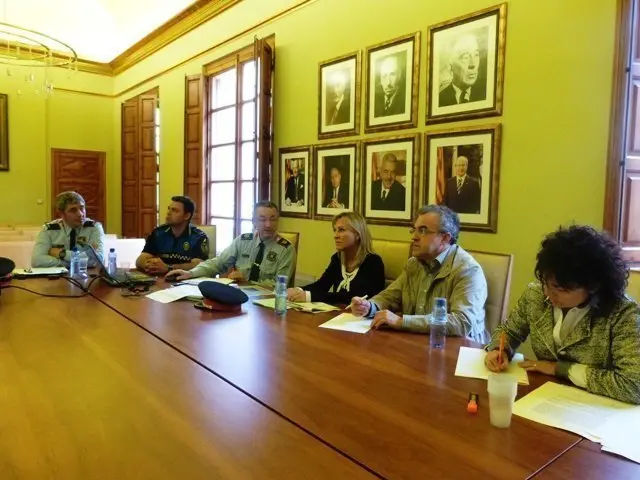 Reunió Junta de Seguretat Local a la sala de Plens