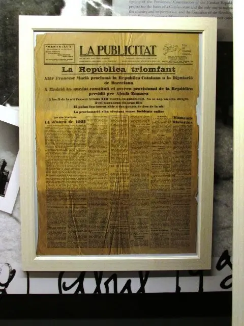 La portada del diari &#34;La Publicitat&#34;, del dia 15 d&#39;abril de l&#39;any 1931