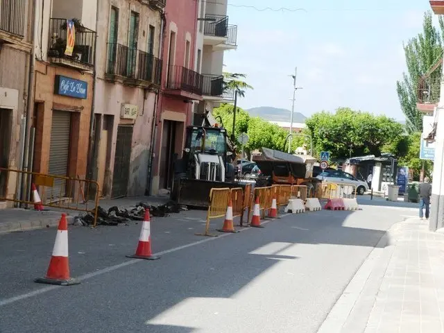 Les obres afecten ara el carrer Ensenyança