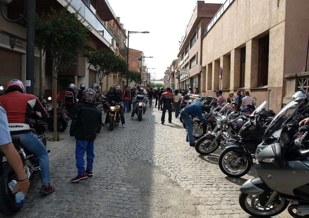 Els motards van omplir els carrers de les Borges