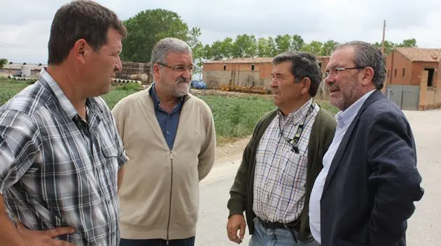 El president de la Diputació va visitar les zones afectades per les pedregades.