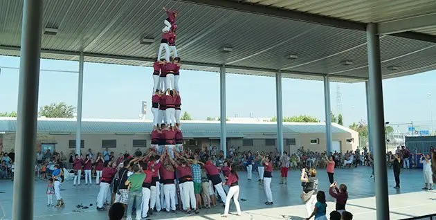 Festa Major de Fondarella - Actuació dels Castellers de Lleida. Foto: Margarita Torres