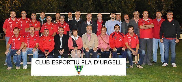 Imatges dels membres de la junta del Club Esportiu Pla d&#39;Urgell.