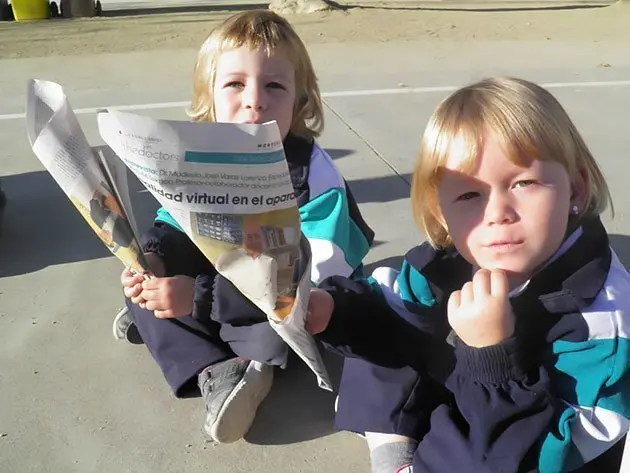Com es tradicional les castanyes es van repartir amb paperines de diari.
