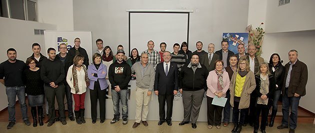 Els participants en el darrer cicle de tallers de la Incubadora d&#39;Empreses de Bell-lloc.