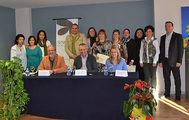 Els alumnes participants en el curs de la Residència Senior de Bellvís.