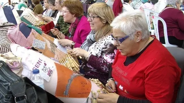 trobada de puntaires a les Borges