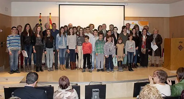 Els guanyadors de les diferents categories dels Premis de Poesia El Sol del Pla.